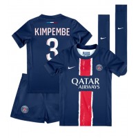 Paris Saint-Germain Presnel Kimpembe #3 Hemmadräkt Barn 2024-25 Kortärmad (+ Korta byxor)